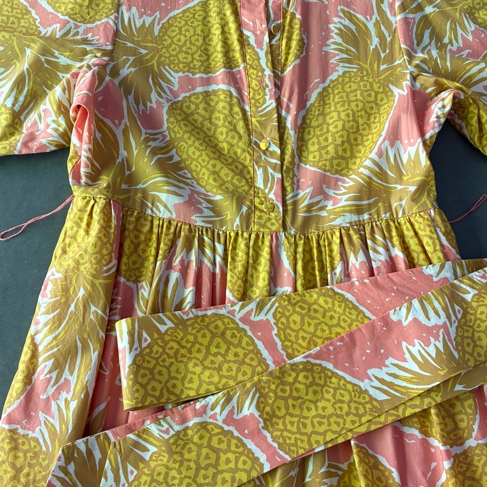 Boden Pinapple Print Maxi Dress - Picture 7 of 11